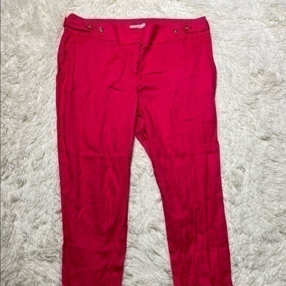 Women’s Pink Loft by Ann Taylor Julie Ankle Slacks size 10